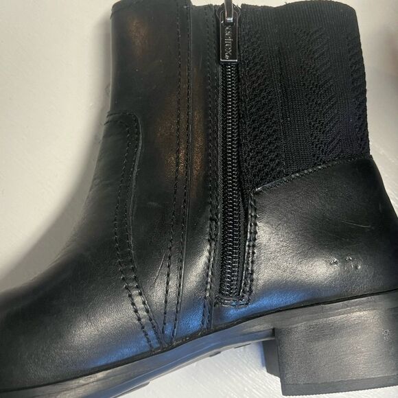 Aetrex Womens Kaitlyn Leather Round Toe Ankle Fashion Boots, Black, Size 36 - Picture 10 of 16